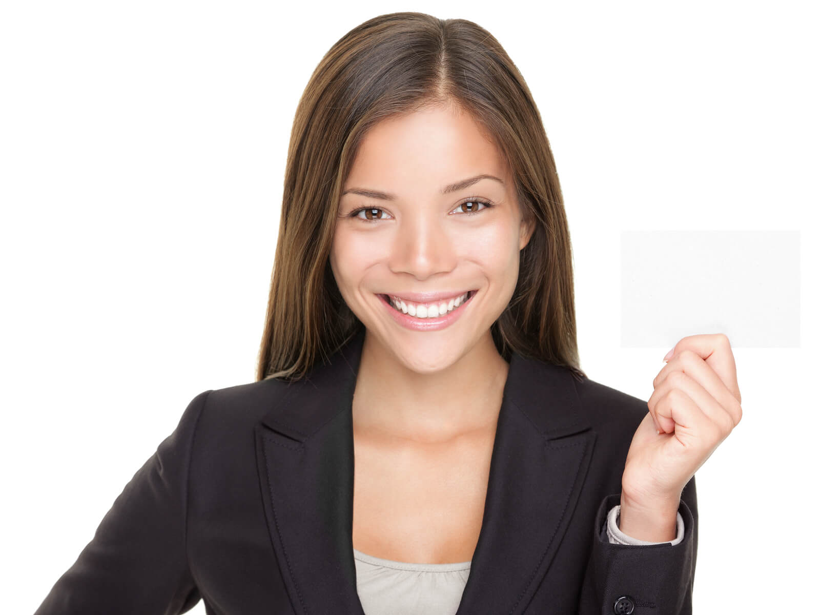 business-woman-holding-business-card